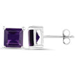 2.25 Carat Genuine Amethyst .925 Sterling Silver Earrings