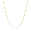 14k Yellow Gold Round Cable Link Chain 1.2mm
