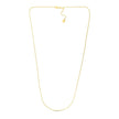 14k Yellow Gold Adjustable Rope Chain 1.0mm