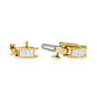 10K Yellow Gold 2.0 Cttw Invisible-Set Princess Cut Diamond Rectangular Link Bracelet (I-J Color, SI2-I1 Clarity) - 7