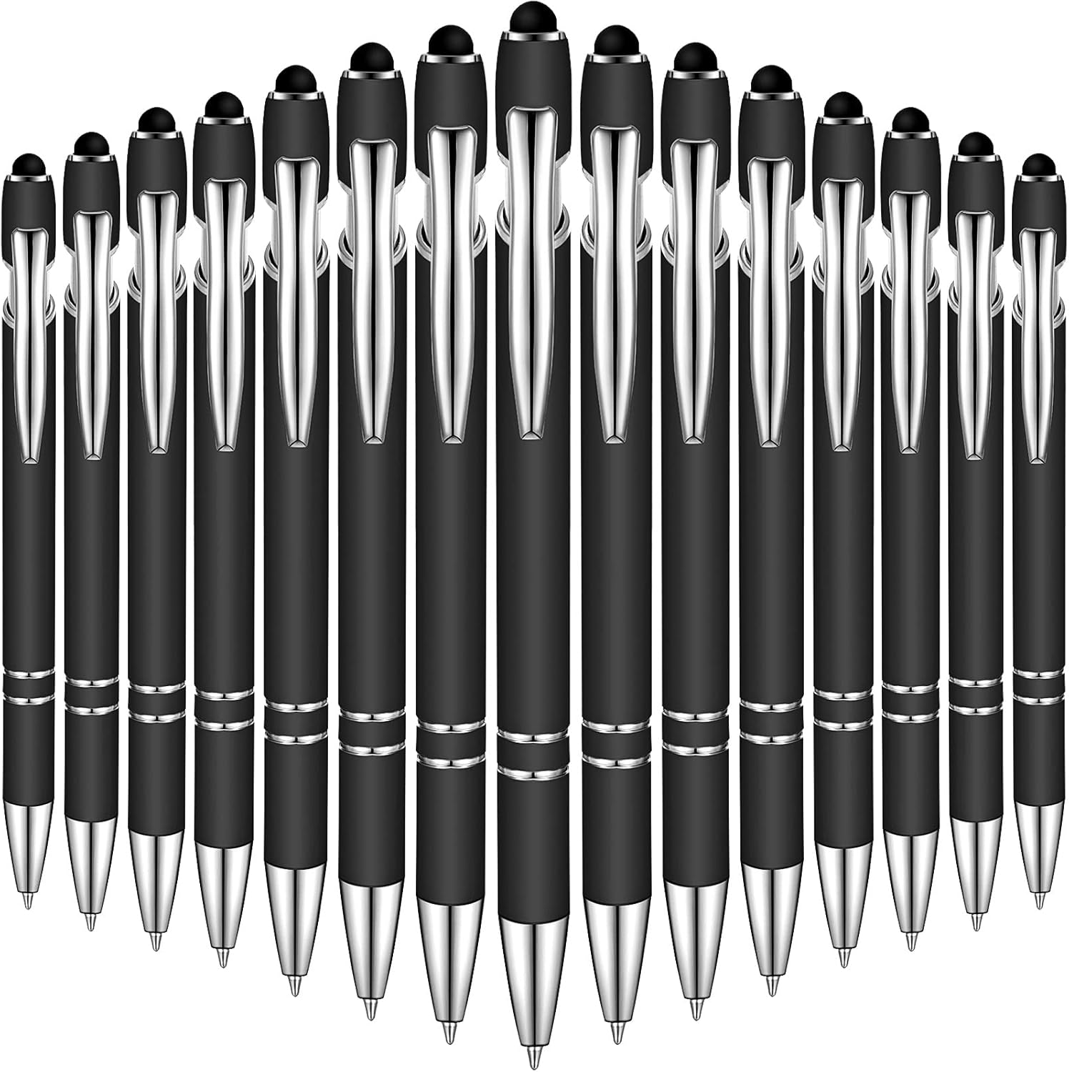 Custom Engraved 2-in-1 Stylus & Ballpoint Pen – Sleek Metal Design, Smooth Black Ink, Personalized Branding Gift