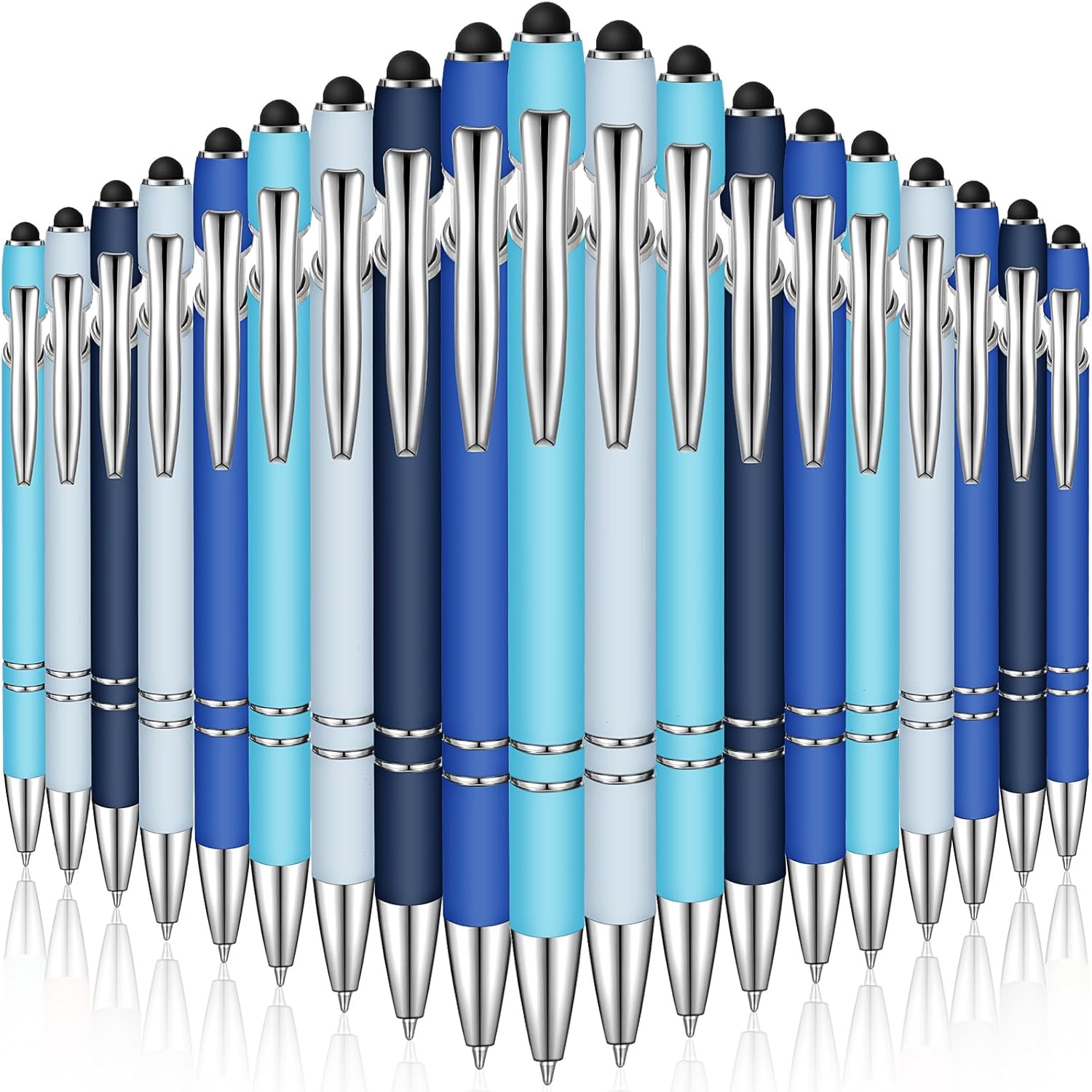 Custom Engraved 2-in-1 Stylus & Ballpoint Pen – Sleek Metal Design, Smooth Black Ink, Personalized Branding Gift