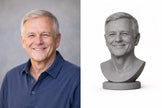Custom Bust From Photo, Personalized Portrait Sculpture, 3D Printed Head Statue, Memorial Sculpture Gift