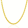 5.0mm 14k Yellow Gold Solid Diamond Cut Rope Chain