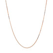 14k Rose Gold Classic Box Chain 0.45mm