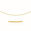 3.5mm 14k Yellow Gold Pendant Chain with Textured Links