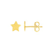 14k Yellow Gold Post Earrings with Stars