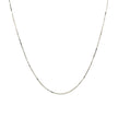 14k White Gold Classic Box Chain 0.6mm
