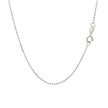 14k White Gold Diamond-Cut Bead Chain 1.0mm