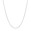 14k White Gold Round Cable Link Chain 1.2mm