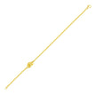 14k Yellow Gold Chain Bracelet with Polished Knot