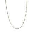14k White Gold Diamond Cut Cable Link Chain 1.8mm