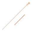 14k Pink Gold Diamond Cut Cable Link Chain 0.8mm
