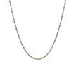 10k White Gold Solid Diamond Cut Rope Chain 1.5mm