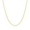 14k Yellow Gold Round Cable Link Chain 1.5mm