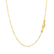 14k Yellow Gold Diamond-Cut Bead Chain 1.2mm