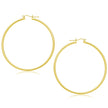 14k Yellow Gold Polished Hoop Earrings (55 mm)