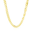 5.7mm 14k Yellow Gold Solid Curb Chain