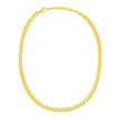 14k Yellow Gold Cuban Chain Choker Necklace