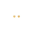 14k Yellow Gold Polished Round Stud Earrings