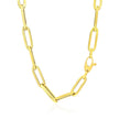 14K Yellow Gold Wide Paperclip Chain (6.1mm)