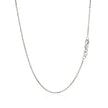 10k White Gold Cable Chain 1.1mm