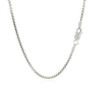14k White Gold Round Box Chain 1.7mm