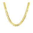 3.6mm 14k Yellow Gold Solid Curb Chain