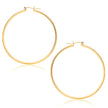 14k Yellow Gold Polished Hoop Earrings (45 mm)