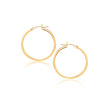 14k Yellow Gold Polished Hoop Earrings (2x40mm)
