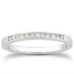 14k White Gold Channel Set Princess Diamond Wedding Ring Band