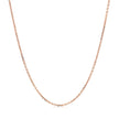 14k Rose Gold Diamond Cut Cable Link Chain 1.1mm