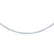 14k White Gold Chain in a Classic Omega (3 mm)