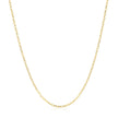 14k Yellow Gold Faceted Cable Link Chain 1.3mm