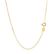14k Yellow Gold Faceted Cable Link Chain 1.3mm