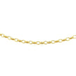3.2mm 14k Yellow Gold Oval Rolo Bracelet