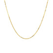 10k Yellow Gold Adjustable Cable Chain 0.9mm