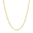 2.5mm 14k Yellow Gold Pendant Chain with Textured Links