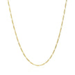 14k Yellow Gold Solid Figaro Chain 1.3mm