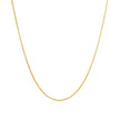 14k Yellow Gold Diamond Cut Round Wheat Chain 0.6mm