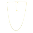 14k Yellow Gold Adjustable Snake Chain 0.85mm