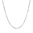 14k White Gold Adjustable Snake Chain 0.85mm