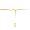 14k Yellow Gold Adjustable Popcorn Chain 1.3mm