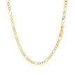 2.8mm 14k Yellow Gold Solid Figaro Chain
