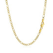 3.0mm 10k Yellow Gold Solid Figaro Chain