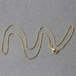 14k Yellow Gold Diamond Cut Cable Link Chain 1.1mm