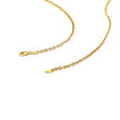 2.6mm 14k Yellow Gold Diamond Cut Cable Link Chain
