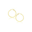 14k Yellow Gold Polished Hoop Earrings (20 mm)
