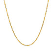 14k White and Yellow Gold Two Tone Sparkle Chain 1.5mm