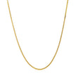 14k Yellow Gold Adjustable Box Chain (1.10 mm)